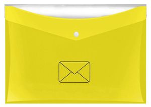 Veloflex® 4530 119 Dokumententasche "Post" - A4, PP, glänzend, gelb, 0,2 mm