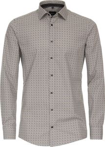 VENTI Herren Businesshemd Langarm Kent Modern-Fit Gelb gemustert 41