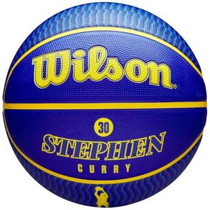 Wilson NBA Player Icon Stephen Curry Outdoor Ball WZ4006101XB7, Basketballbälle, Unisex, Blau, Größe: 7