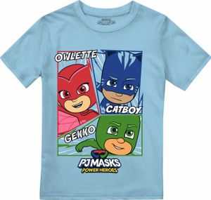 PJ Masks - "Comic Heroes" tričko pro chlapce TV2459 (116) (světle modrá)
