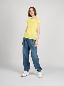 Patrizia Pepe T-shirt - 2M4063/A9A1 | Maglia - Żółty- Rozmiar: 38(EU)