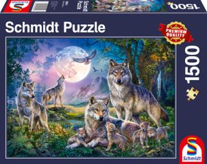 Schmidt Spiele 58954 Silvia Christoph Wölfe 1500 Teile Puzzle