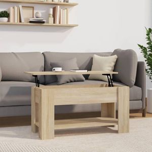 vidaXL Stolik kawowy dąb sonoma 101x49x52 cm materiał drewnopochodny