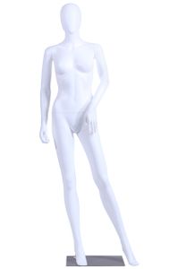 FC-4W Krásna mužská/ženská abstraktná biela matná maľovaná figurína