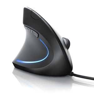 CSL ergonomische Maus, kabelgebunden, optische Vertikale Linkshänder Mouse, gegen Mausarm/Tennisarm