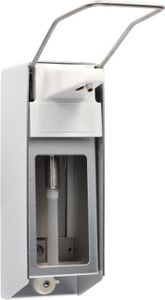 Desinfektionsspender Alu 500 ml Euronorm -Alufrontplatte - LH - Edelstahlpumpe