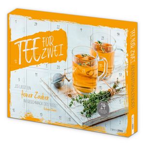 itenga Adventskalender gefüllt Tee für zwei - Teeadventskalender -  50x35x4,6cm