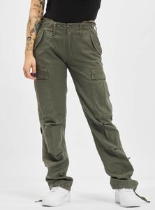 Brandit - M65 Ladies Trouser Schwarz Black Cargo Hose vintage Baumwolle Leder Damen Größe 27