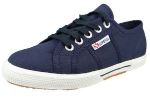 Superga Damen Leinenschuh in Blau, Größe 37