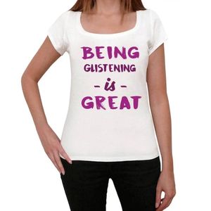 Damen Grafik T-Shirt Glänzend sein ist toll – Being Glistening Is Great – Öko-Verantwortlich Vintage Jahrgang Kurzarm Lustige Druck Geburtstag