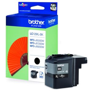 Brother LC-129XLBK Tintenpatrone schwarz, 2.400 Seiten ISO IEC 24711 50ml für Brother MFC-J 6920