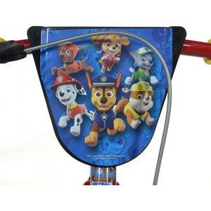 Paw Patrol Kinderfahrrad – 12 Zoll | Original Disney Lizenz | Kinderrad mit Stützrädern - Das Fahrrad aus Paw Patrol als Geschenk für Jungen - Rot