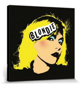 Blondie Poster Leinwandbild Auf Keilrahmen - One Way Or Another, Punk (40 x 40 cm)