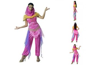 Karnevalskostüm Faschingskostüm Verkleiden Damen Arabische Prinzessin Anzug rosa