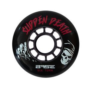 Base Sudden Death 72mm/84a Hockey-Rolle Inline-Skate-Rolle Inline-Skate-Wheel