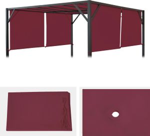 Náhradní kryt pro střešní pergolu Pavilion Baia 3x4m  bordeaux-red