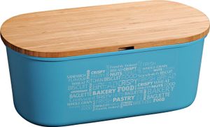 KESPER Brotbox, türkis mit Bambus-Deckel, B: 34 x H: 20 x T: 14,5cm 58502