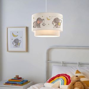 Kinderlampe ’Lurgan’ 1 x E27 Elefanten-Motiv
