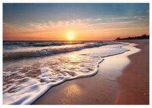 Vlies Fototapete Strand Meer Ostsee Natur (368x254 cm - inkl. Kleister) Wohnzimmer Schlafzimmer Vliestapete Wandtapete Modern Tapete Montagefertig