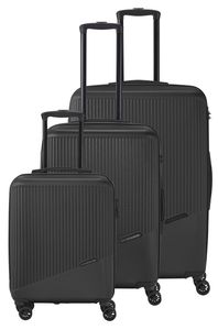 Travelite Trolley BALI 4w Hard Case Set L/M/S Kufr černý