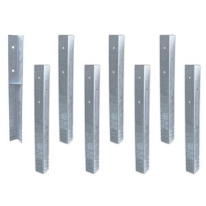 WICKEY Bodenanker Erdanker Winkelanker-Set SolidLock 8 Stk. für Spielturm & Schaukel, Anker, Pfostenanker für Klettergerüst & Gartenzaun