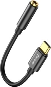 Baseus L54 Adaptér pro sluchátka USB-C na 3,5 mm audio jack DAC 24 bitů 48 kHz černý (CATL54-01)