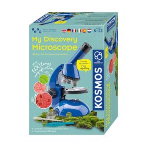 KOSMOS My Discovery Microscope, Mikroskop, Experimentierkasten, Kinder, Mehrsprachig, 616984