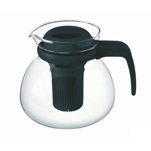 SIMAX 022 002 002 Teebereiter Glas / Kunststoff Svatava 1, 5 l H:15cm, schwarz/klar