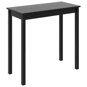 vidaXL Barový stôl MDF čierny 115 × 55 × 107 cm