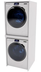 CraftPAK Waschmaschinenschrank geeignet für Waschmaschine & Wäschetrockner 66x180x65cm