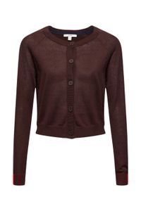 Mit Leinen: cropped Basic-Cardigan