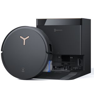 ECOVACS DEEBOT X8 PRO OMNI Staubsauger Roboter mit Automatischer Nachfüllung und Entleerung, 18.000 Pa Saugroboter, Schwarz (Kein Wassertank)