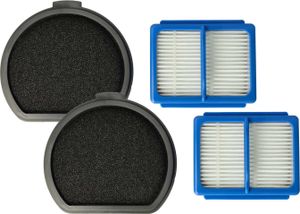 vhbw Filter-Set kompatibel mit AEG QX9-1-ALRG, QX9-1-ANIM, QX9, QX9-1-40GG, ASKQX9 Staubsauger - 4x Filter (Hauptfilter, Vorfilter)