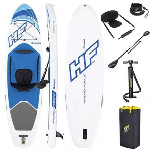 Bestway Hydro-Force™ SUP Allround-Board-Set mit Sitzfunktion Oceana 305 x 84 x 15 cm - Neue 2020 Modelreihe