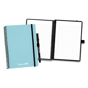 Bambook Colourful Notizbuch - Blau - A5 - Liniert - Wiederverwendbares Notizbuch, Notizblock, Reusable Notebook