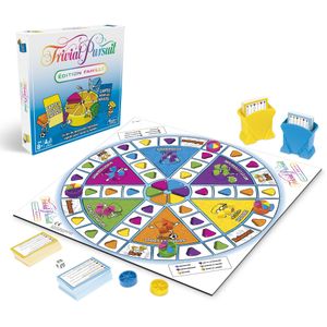 Hasbro Trivial Pursuit Family Edition, Quiz-Spiel, Kinder & Erwachsene, Junge/Mädchen, 8 Jahr(e), 400 Stück(e), Family edition