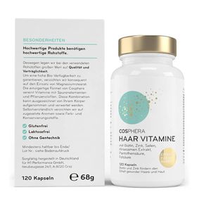 Cosphera Haar-Vitamine mit Hirse Kapseln 120 St