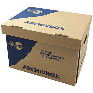 1x Archivbox Lagerbox 400x320x290mm extrem stabil bis 250kg stapelbar