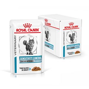 Royal Canin Sensitivity Control Huhn & Reis 48x85 g | Nassfutter für Katzen