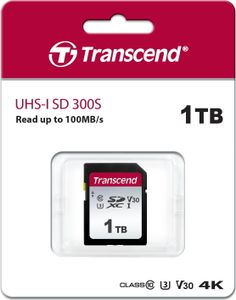 Transcend SDXC 300S          1TB Class 10 UHS-I U3 V30