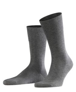 FALKE Herren Socken - Tiago, Strümpfe, Unifarben, Baumwollmischung, 41-48 Grau 41-42