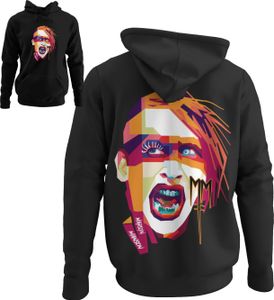 Retro Music Rock Musician Marilyn Manson Concert Męska organiczna bluza z kapturem S-XXXL Retro Music Rock Musician Marilyn Manson Concert Męska organiczna bluza z kapturem S-XXXL