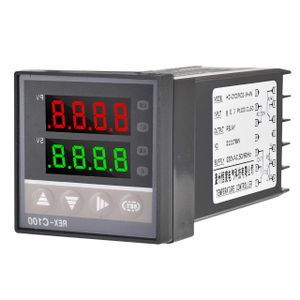 Rex-CH102 Cyfrowy wyświetlacz Inteligentny termostat Regulator temperatury Cyfrowy regulator temperatury Programowalny DC 12V 20A Ogrzewanie Chłodzenie Retoo