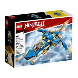 LEGO 71784 NINJAGO Jays Donner-Jet EVO, Aufrüstbares Ninja Spielzeug-Flugzeug mit Jay Minifigur, Geschenkidee zum Geburtstag für Kinder ab 7 Jahren