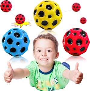 6PCS Astro Jump Ball, Astro Jump Ball Moon Ball Hohe Springender Gummiball Space Ball EIN Knallendes Geräusch Machen Ball Toy for Kids Party Gift
