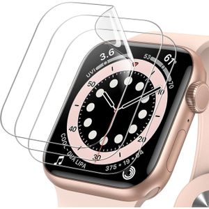 2x TPU Schutz Folie Apple Watch Series 4 & 5 mit 40 mm Displayschutz Curved klar