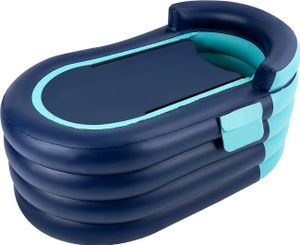Aufblasbare Badewanne, geräumiges Design, freistehende Montage, Blau