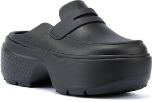 Czarne mokasyny damskie Crocs Stomp
