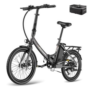 FAFREES F20 Light Pro 20 zoll 250W Citybike 36V/16,75Ah LCD Faltbares und Kompaktes Ebike-Schwarz