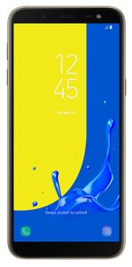 Samsung Galaxy J6 Smartphone (5,6 Zoll), 32GB, Android 8.0, 13MP, LTE, Dual SIM, Farbe: Gold